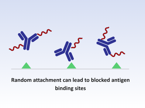 Random attachment leads to blocked binding sites